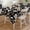 Black, variant on Black White Floral Tablecloth Rectangle Table Cloths 54x108, Waterproof Tablecloth Outdoor Table Cloth, Farmhouse Vintage Botanical Leaves Washable Table Cover for Kitchen Dinning Party