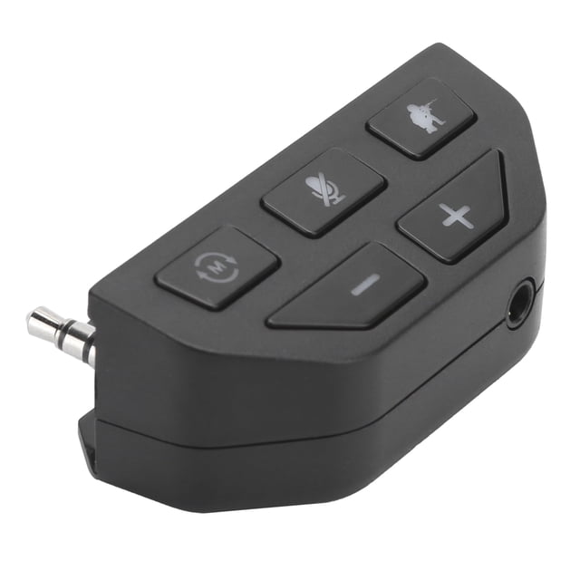 Adaptador de auriculares del Controlador, conecta los auriculares al puertio de audio de 3,5 mm con silenciador de micrófono, botones de equilibrio de juegos y botones de