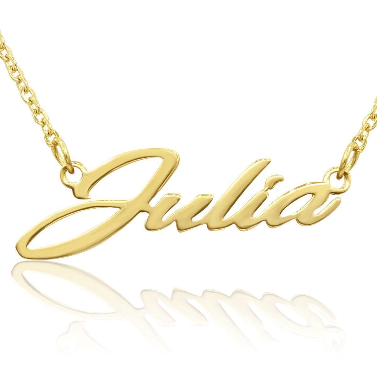 SuperJeweler Julia Nameplate Necklace 