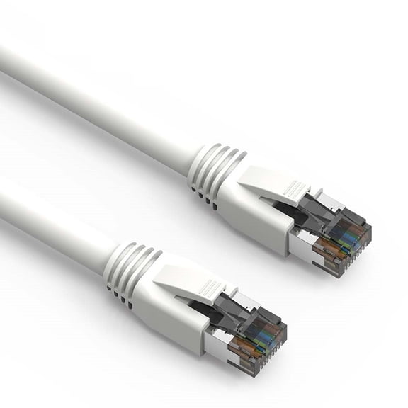 SF Cable Cat8 Shielded (S/FTP) Ethernet Cable, 35 feet - White