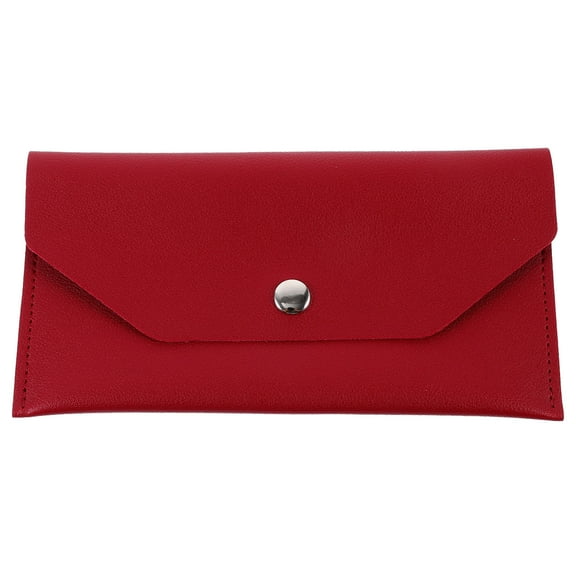 Raindrops Multi-function Envelope Wallet PU Leather Wallet Stylish Cards Storage Pouch Cards Accessory