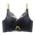 thumbnail image 2 of Women's Plus Size Wireless Bra, Adjustable Breathable Lace Thin Cup Seamless Full Coverage Comfort Support for Everyday Wear, 2 of 7