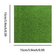 thumbnail image 3 of BallsFHK Artificial Grass Indoor Outdoor 0.5x0.5 FT, 0.8 Inch Realistic Synthetic Fake Grass, Artificial Grass Rug Dog Pet Mat, Carpet For Patio, 3 of 5