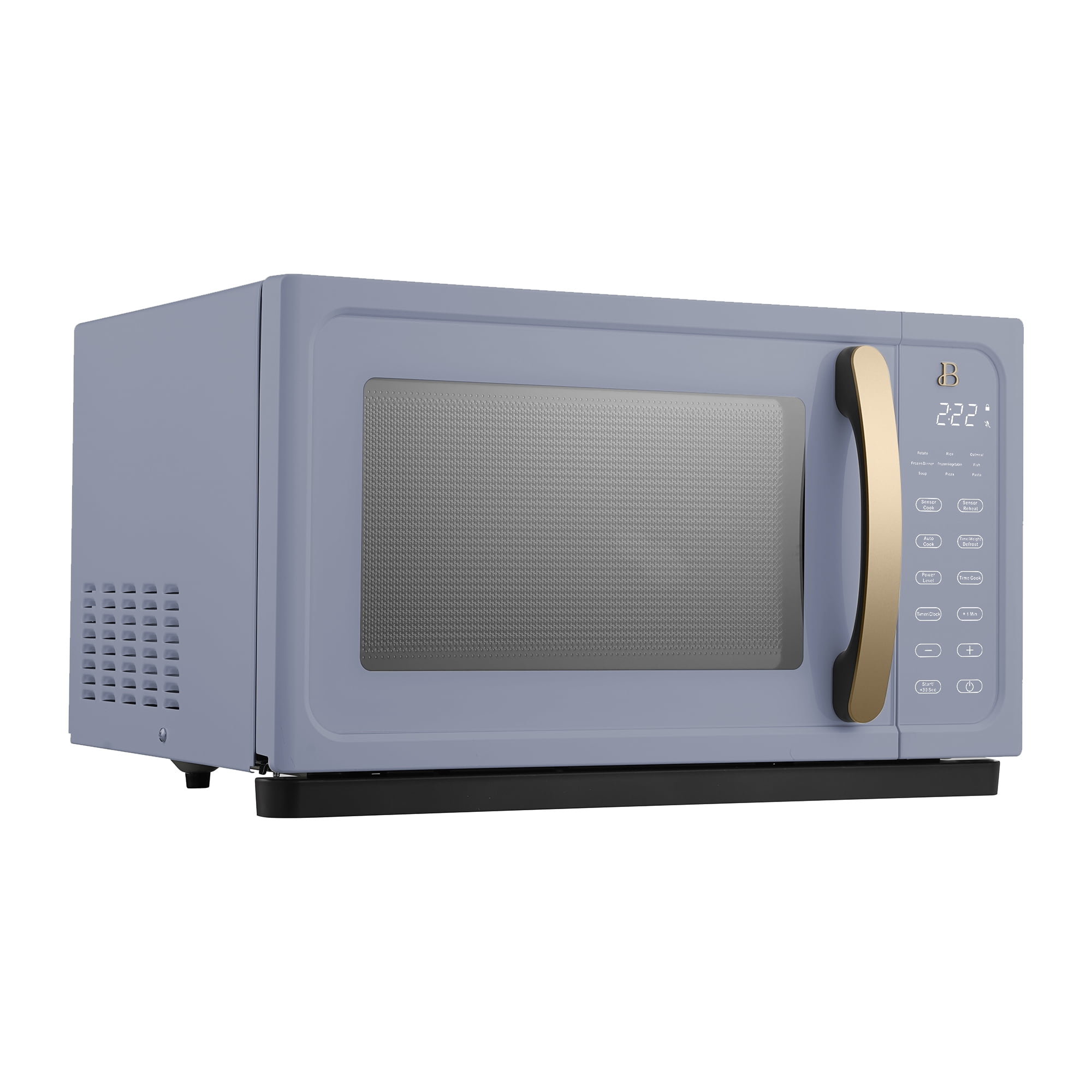 Beautiful 1.1 Cu ft 1000 Watt, Sensor Microwave Oven, Cornflower Blue by Drew Barrymore