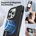 thumbnail image 4 of XUCP-Magnetic for iPhone 16 Pro Case, Compatible with MagSafe, Shockproof Dustproof Drop Proof, Military-Grade Protection, Magnetic Case for iPhone 16 Pro, Black, 4 of 4