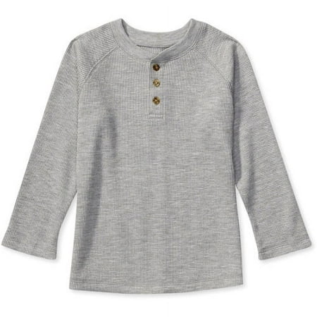 B18m Grey Ls Henley Tee