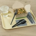 thumbnail image 4 of Restaurantware Cutlery Set 100 Pack of 6.5 Inch Plastic Sustainable Individually Wrapped Heat-Resistant Black Disposable Flatware Durable Fork, Knife and Spoons, 4 of 11
