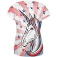 thumbnail image 2 of 4th of July Freedom is Magical Unicorn All Over Womens T Shirt Multi MD, 2 of 2