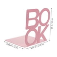 thumbnail image 2 of BESTYASH 2Ud Soporte Para Libros Metálico Color Rosa Ideal Para Oficina Y Escritorio, 2 of 6