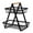 Black, variant on Xirurus 2 Tier Metal Wire Fruit Basket with Wooden Handle, Vegetable Storage Display Stand for Kitchen Organizer, White (10.6 in / 27 cm)