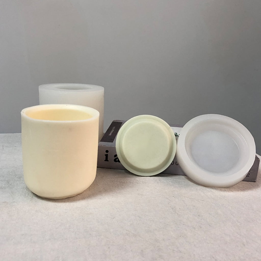 DIY Casting Mold Cylinder Candle Mold, Cylinder Silicone Crafts Mould, 3D Geometric Candle Mold Candle Decorations Tools