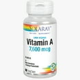 thumbnail image 7 of Solaray Dry Form Vitamin A 25,000 IU | Healthy Skin & Eyes, Antioxidant Activity & Immune System Function | 60 VegCaps, 7 of 7