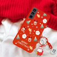 thumbnail image 1 of Christmas 3D Reindeer Santa Claus Tree Hat Case For iPhone X XR For iPhone XS Max Snowman 3D Key Chain Tpu Cover, 1 of 5
