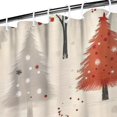 thumbnail image 3 of Beige Christmas Tree Pattern Shower Curtain 36"x72" ,Bathroom Decorative Shower Curtains Set with 12 Hooks,Modern Waterproof Washable Shower Curtain, 3 of 6