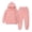 Pinks, variant on Kids Sweaters 2Pcs Outfits Kids Sports Tracksuits Long Sleeve Pullover Hoodies Sweatshirt and Sweatpants Fall Winter Suit Fleece Lined Shirts For Girls Khaki 6-7T