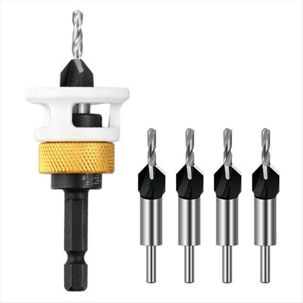 Broca Avellanadora con de Profundidad Ajustable, Apta para la Fabricación de Muebles, 10 mm.