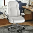 thumbnail image 3 of Waleaf Big and Tall Executive Office Chair with Flip-up & Adjustable Arms-Adjustable Lumbar Support,Heavy Duty High Back Computer Chair for Adults, 3 of 7
