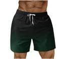 thumbnail image 2 of Sookity Mens Beach Shorts Swim Trunks Board Shorts Big and Tall Swim Trunks Board Shorts Hawaii Beach Shorts with Pockets Green,S, 2 of 5