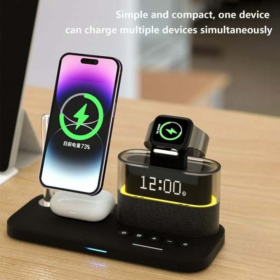 XGFHYJEH Charging Station, Wireless Charging Station, Charging Station for Multiple Devices, Wireless Charging, 3 in 1 Charging Station, Wireless Charge, for Android, Iphone, Apple, Samsung, Ipad
