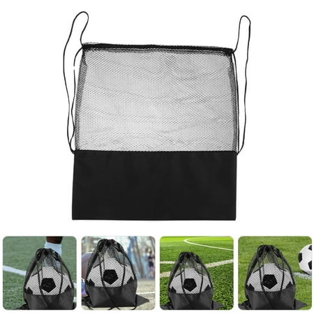 LOLIPPYY Multi Function Black Oxford Cloth Drawstring Bag for Basketball Soccer and Volleyball