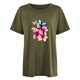 thumbnail image 3 of Gibobby Playera Corte clásico para Mujer Camiseta manga corta con estampado degradada primavera y verano para mujer(AG,XL), 3 of 4