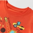 thumbnail image 5 of TAIAOJING Boys Tops For Toddlers Kids Comfortable Breathable O-Neck T-Shirt With Excavator Print For Casual Outdoor Activities And Lovely 4-5Y, 5 of 7