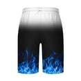 thumbnail image 3 of WAENQINLA Mens Swim Trunks Big and Tall Elastic Waist Beach Shorts Quick Dry Drawstring Board Shorts Funny Graphic Comfortable Swimwear, 3 of 4