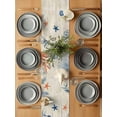 thumbnail image 6 of Ocean Corals Table Runner, Summer Beach Coral Sea Stars Retro Texture Cotton Linen Kitchen Table Decoration Washable Dining Tabletop Runners for Home Party Decor 13x90 Inches, 6 of 9