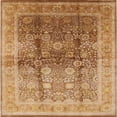 thumbnail image 1 of Ahgly Company Machine Washable Indoor Square Industrial Modern Yellow Orange or Orange Yellow Orange Area Rugs, 8' Square, 1 of 7
