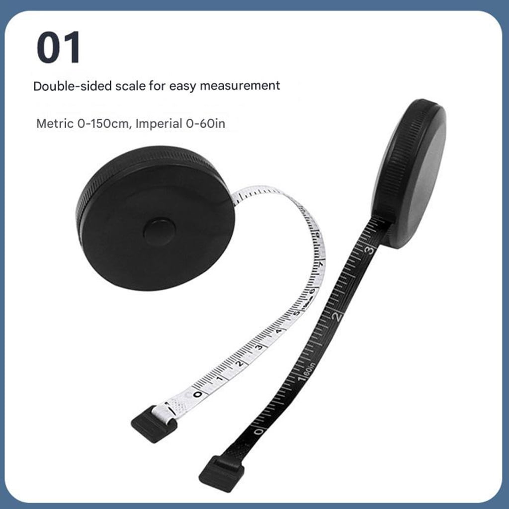 ABS Plastic Flexible Measuring Unit With 150cm Tape Measure And 200cm Soft Scale