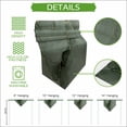 thumbnail image 5 of Sage Green Marble Table Runner Linen Burlap Table Runner 72 Inches Long Modern Abstract Art Ink Painting Dresser Scarves for Kitchen Island Coffee Dining Party Wedding Banquet Holiday Decor 14"x72", 5 of 8