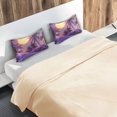 thumbnail image 5 of Yayeee Pillowcase Queen Size Set of 2 Satin Wrinkle Resistant Pillow Case, Night Purple Road, 5 of 7