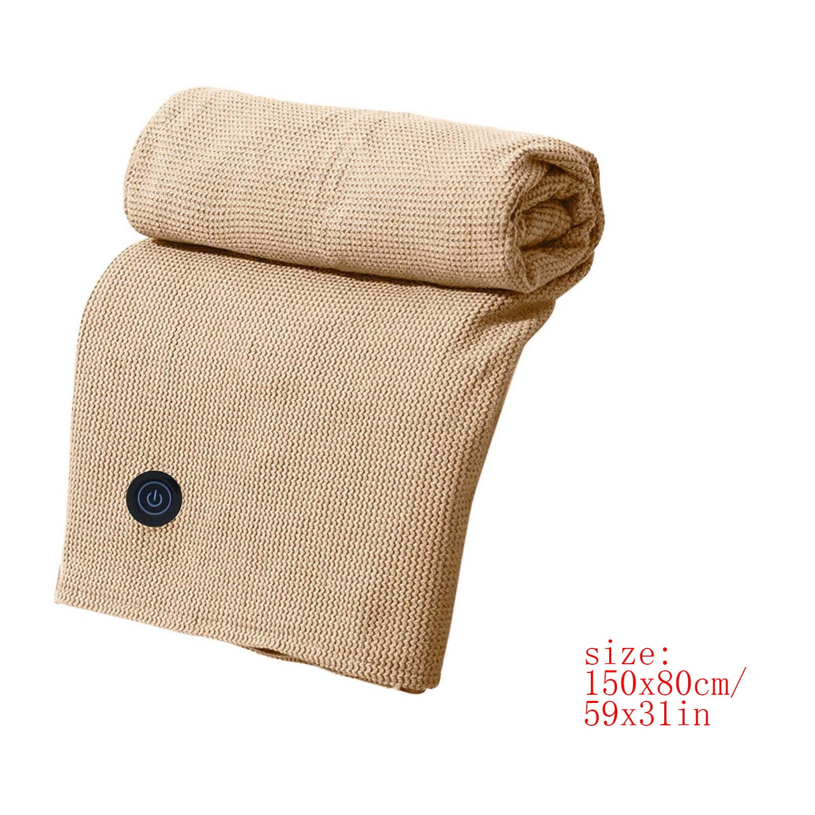Kadlawus Under $5 ! USB Heated Shawl with Hood Wearable Blanket Portable Warming Wrap Washable Material Personal Heating