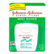 Johnson&Johnson Reach Mint Waxed Dental Floss 55 Yd (Pack of 2)