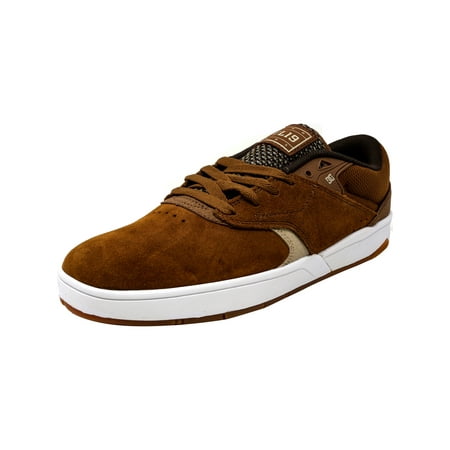 Dc Men's Tiago S Brown / Tan Ankle-High Suede Skateboarding Shoe - (Best Suede Skate Shoes)
