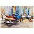 thumbnail image 2 of Carolines Treasures JMK1066PLMT On The Hill Sailboats Fabric Placemat, Multicolor, 2 of 2