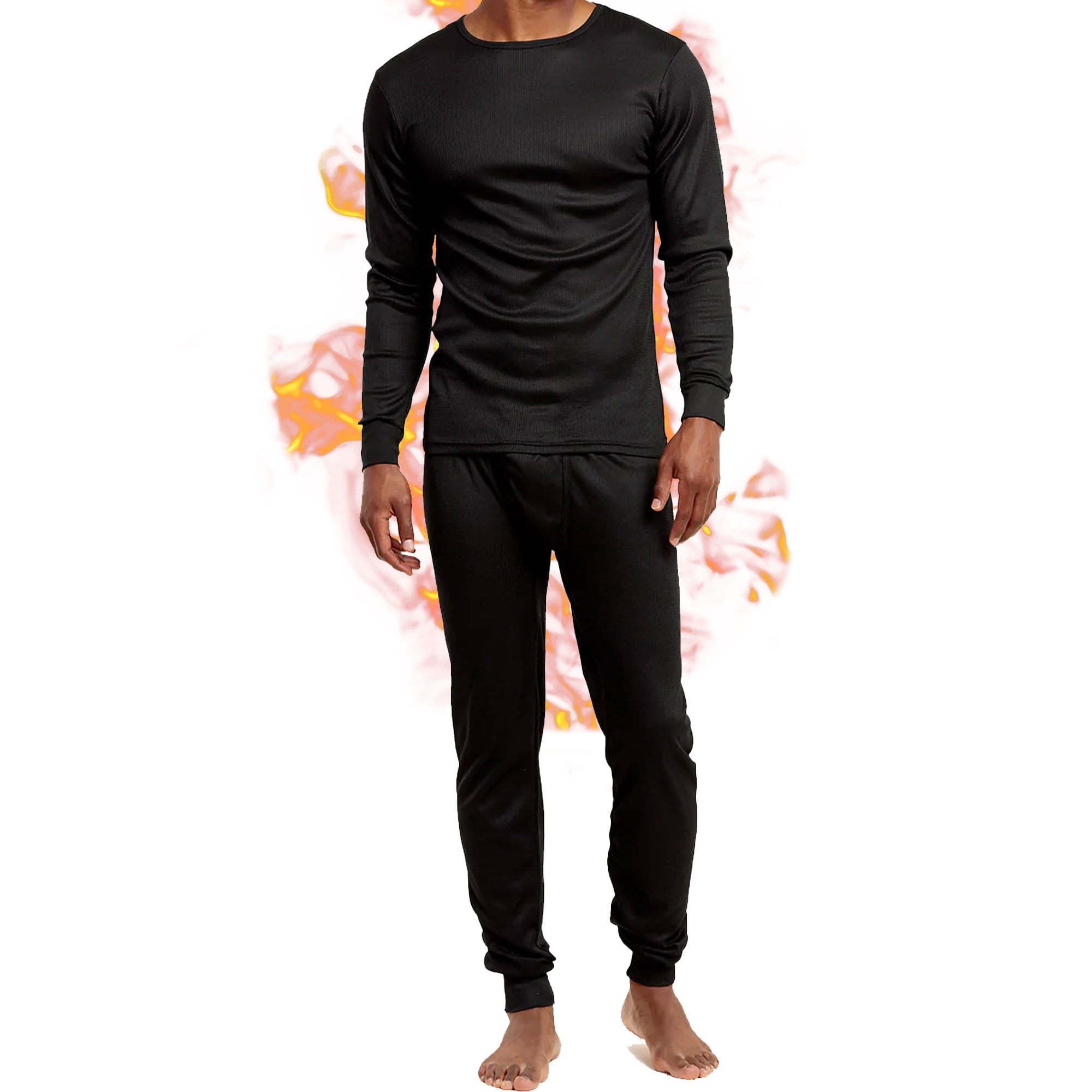 PS Cotton Waffle Knit Thermal Underwear Set 2pc for Men Heavy Warm 