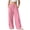 Pink, variant on ITSAME Wide Leg Pants for Girls, Cotton Linen Elastic Waist Full Length Loose Casual Pants with Pockets White Size 13