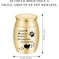 thumbnail image 2 of Customized Small Cat Urn for Ashes 1.57 Inches Tiny Cremation Urn for Cat Ashes Mini Pet Paw Keepsake Urn Stainless Steel Ashes Urns Mini Urn for Cat Ashes Holder, 2 of 7
