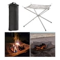 thumbnail image 1 of Chimenea de malla para acampar, soporte para fogatas, estante desmontable para fogatas, malla calefactora para acampar, patio trasero, hogar y jardín , M M DYNWAVEMX Brasero de malla, 1 of 8