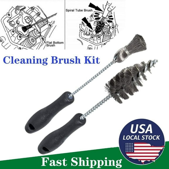 Injector Bore & Cup Cleaning Brush Kit For 1994~2018 Ford 6.0L 6.4L 6.7L 7.3L