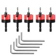 thumbnail image 1 of 5pcs 8mm Shank Countersunk Drill Bit Woodworking Router Bit Core Limiter Drill Bits Hole Opener Router Bit, 1 of 5