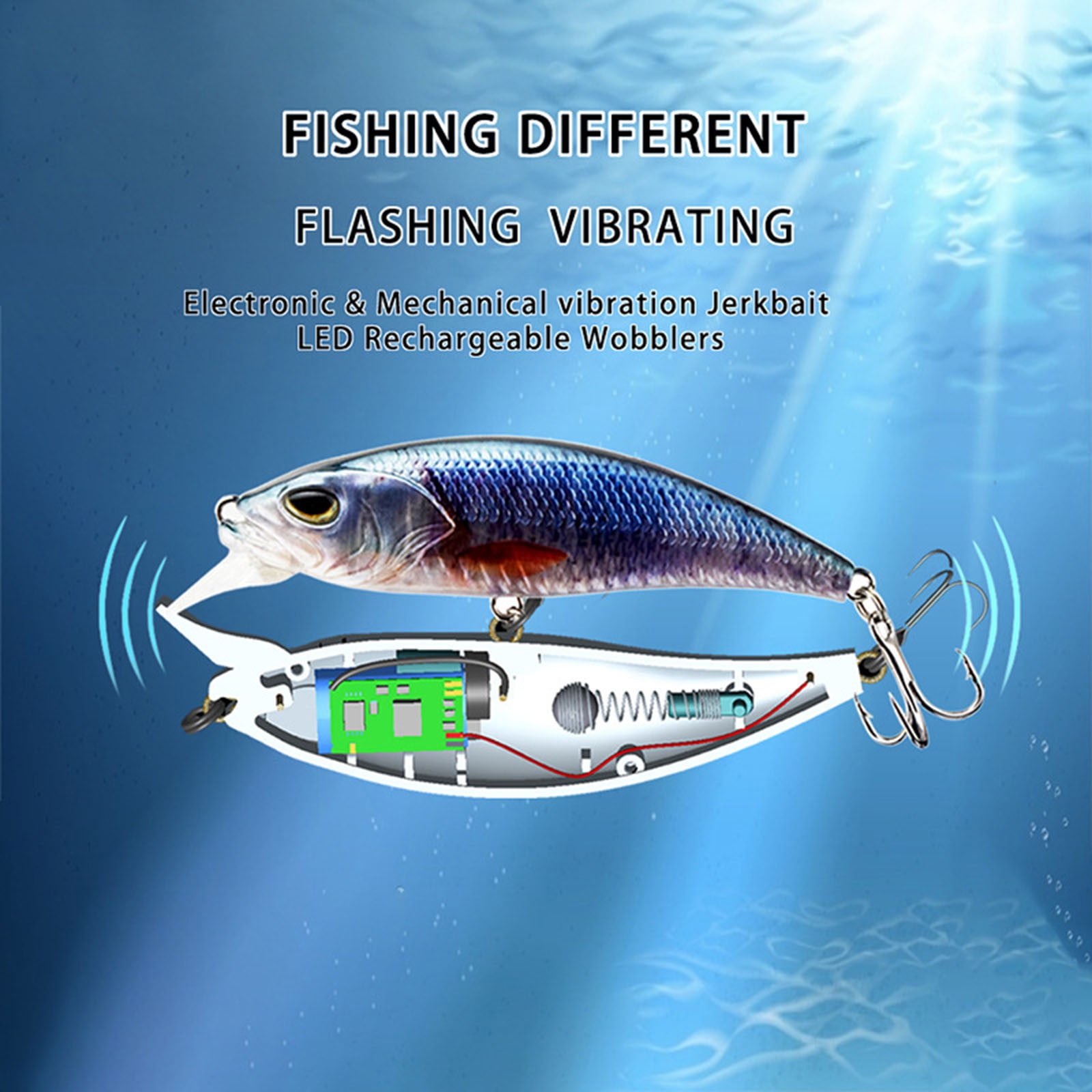 Bionic Swimming Bait, 2025 New Bionic Swimming Lure, Bionic Fishing Lures That Swim by Itself, swimbait Fishing Lures,Robotic Swimming Fishing Lure Suitable for All Kinds of Fishing Waters
