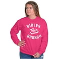 thumbnail image 5 of Bibles Then Brunch Funny Religious Women Crewneck Sweatshirt Brisco Brands S, 5 of 6