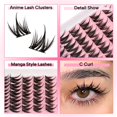 thumbnail image 2 of Kit de racimos de pestañas Fyonas Lash Manga C Curl, 80 unidades con pegamento, 2 of 8