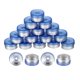 thumbnail image 1 of Tapas Flip Off de 13 mm Uxcell 200PCS Sellos Sin Rebabas Tapas de Flip Off para Frascos de Vidrio Botellas Liofilizadas, Azul/Plateado Mate, 1 of 6