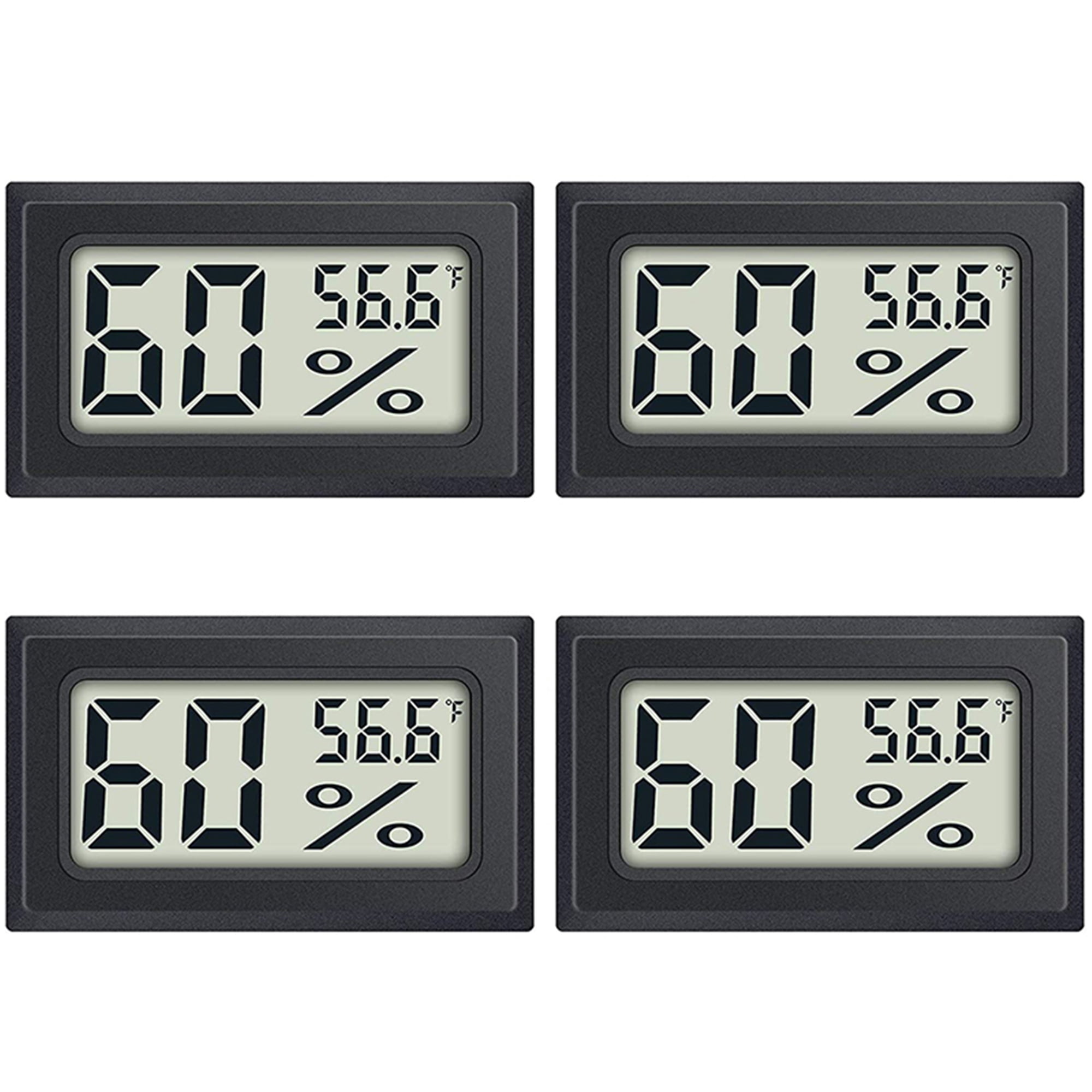 Elbourn 12Pack Mini Small Hygrometer Thermometer, Digital Indoor Humidity  Gauge Monitor with Temperature Meter Sensor Fahrenheit ( ) 