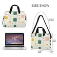 thumbnail image 3 of FORMRS 16" Laptop Bag Carrying Sleeve Case with Handle Travel Shoulder Briefcase, Green Abstract Pattern, 3 of 8