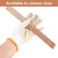 thumbnail image 3 of Pure Copper Round Rod 11.8 Inch Length Bare Copper Metal Rod Solid Copper Rod Lathe Bar Stock (5 Pcs, 4 mm Dia), 3 of 6