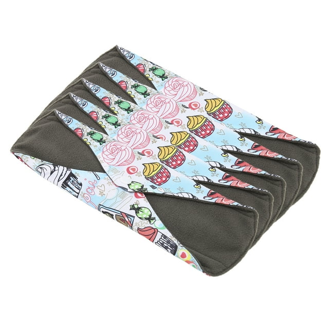 Serviettes Hygiéniques Réutilisables, Serviette Hygiénique Lavable pour Femmes Forte Absorption d'Eau, Design à Bouton-Pression, Taille Env. 18 X 25cm, Adaptée aux Femmes Menstruées, en Bambou Carbone Doux